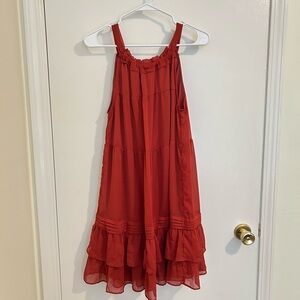 Red Tiered Sundress size M